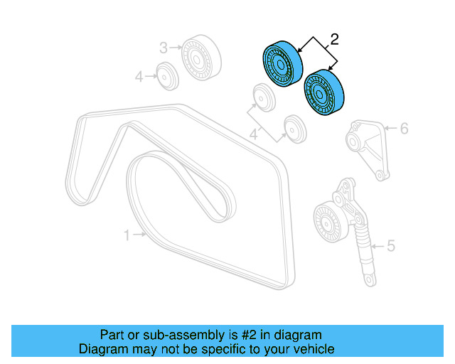 Idler Pulley 059-903-341-H - View 12