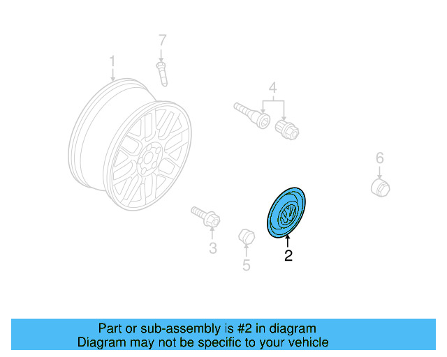 Center Cap 6N0-601-171-BXF - View 22