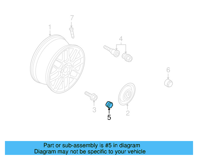 Center Cap 1J0-601-149-B-FED - View 7