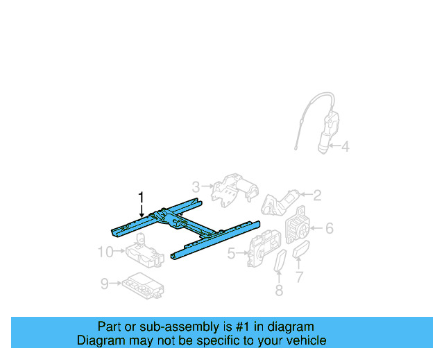 Seat Adjuster 1K0-881-183-B - View 3