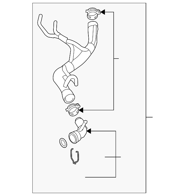 Upper Hose 1K0-122-101-DC - View 6