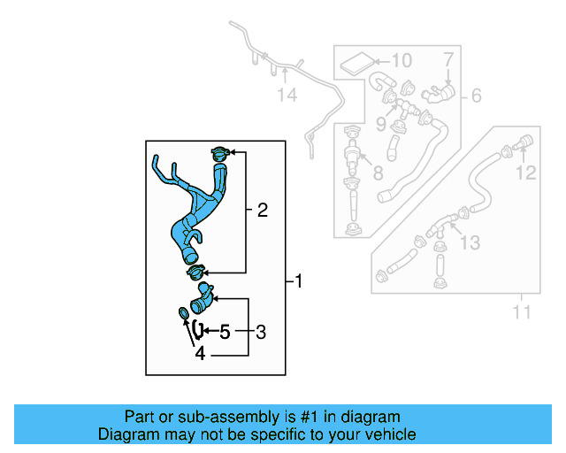 Upper Hose 1K0-122-101-DC - View 13