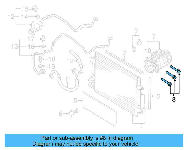Compressor Mount Bolt N-907-075-02 - View 32