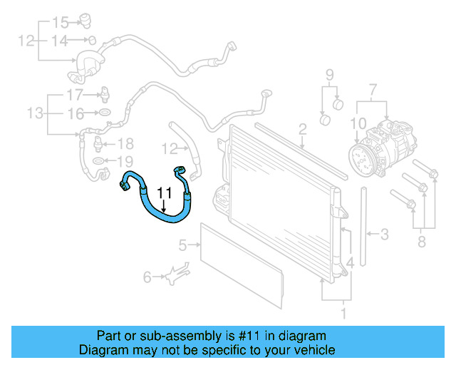 AC Hoses 1K0-820-721-BK - View 8