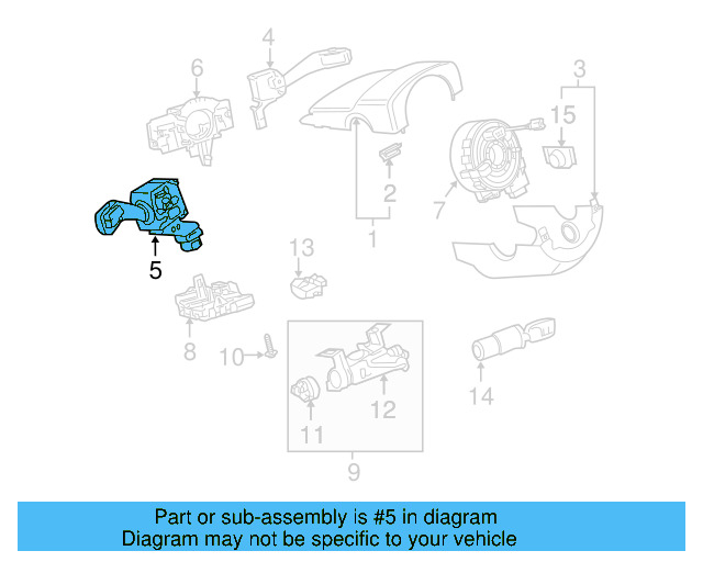 Signal Switch 1K0-953-513-G-9B9 - View 30