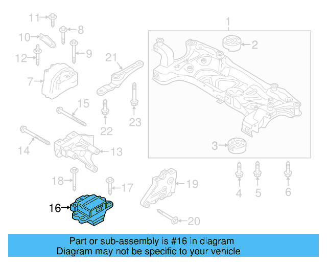 Trans Mount 1K0-199-555-CD - View 5