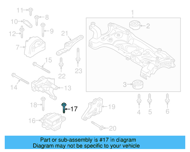 Motor Mount Mount Bolt N-105-524-04 - View 88