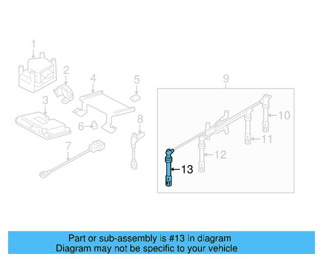 Spark Plug Wire 06A-905-430-AC