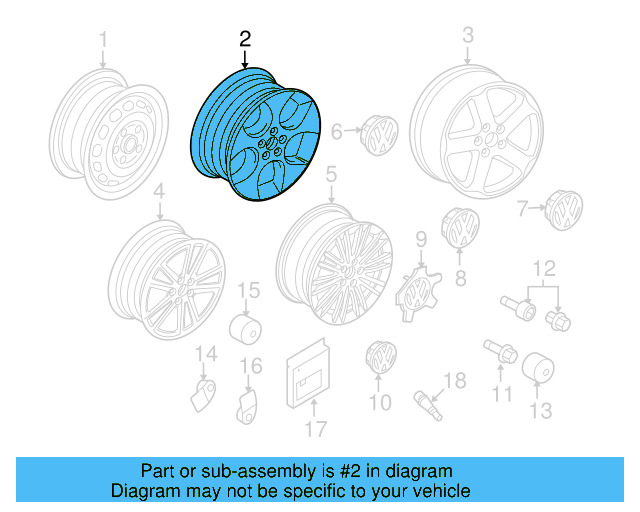Spare Wheel 1K0-601-027-CB-03C - View 34