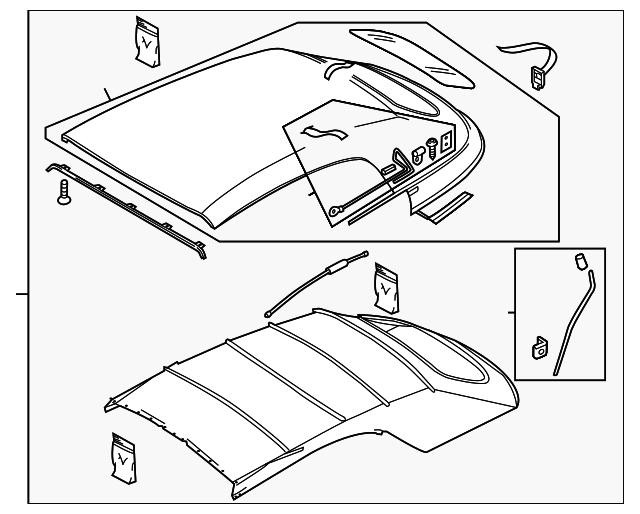 Convertible Top 5C3-871-021-E-C90 - View 7