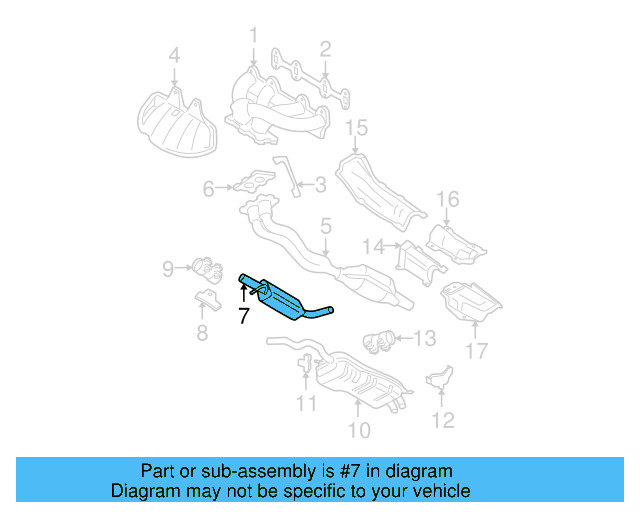 Front Muffler 1J0-253-209-N - View 14