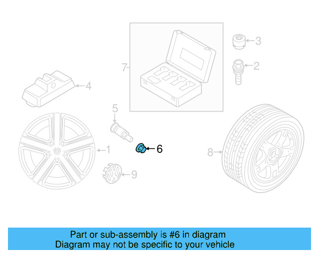 Valve Stem Cap N-908-729-01 - View 6