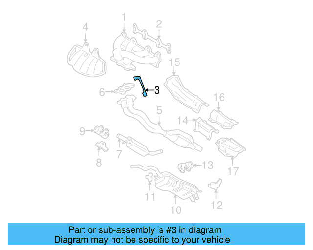 Exhaust Manifold Support 06A-253-070-C - View 8