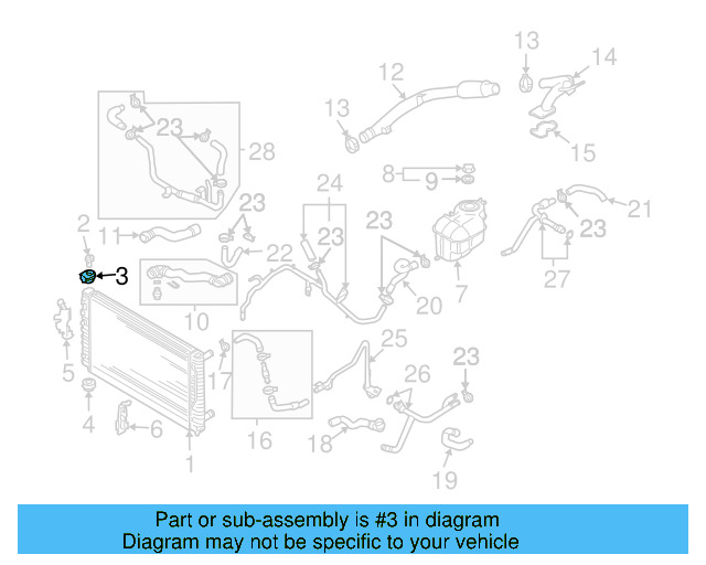 Air Duct 3B0-121-284-E - View 3