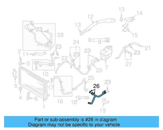 Water Pipe 07D-121-399-G - View 7