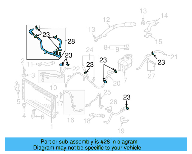 Water Pipe 07D-121-493-D - View 7