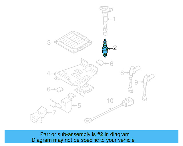 Spark Plug 101-905-606-A - View 9