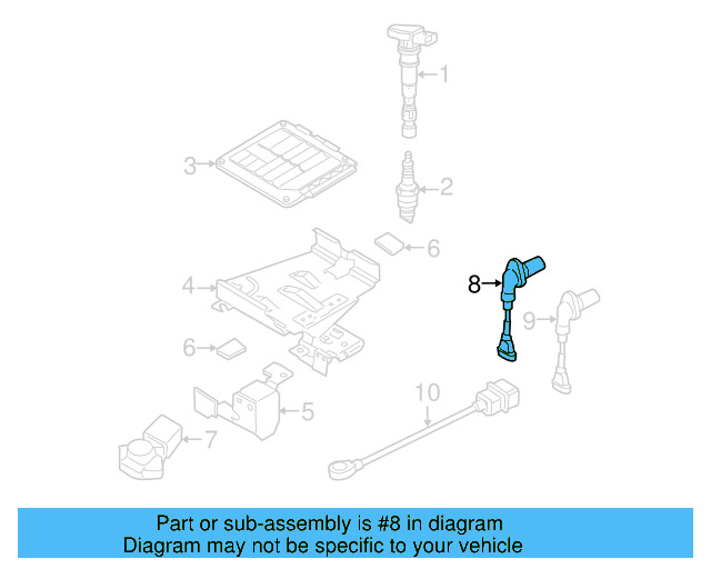 Engine Camshaft Position Sensor 030-907-601-E - View 5
