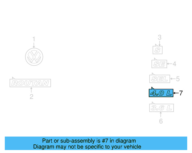 Nameplate 7B0-853-675-C - View 4
