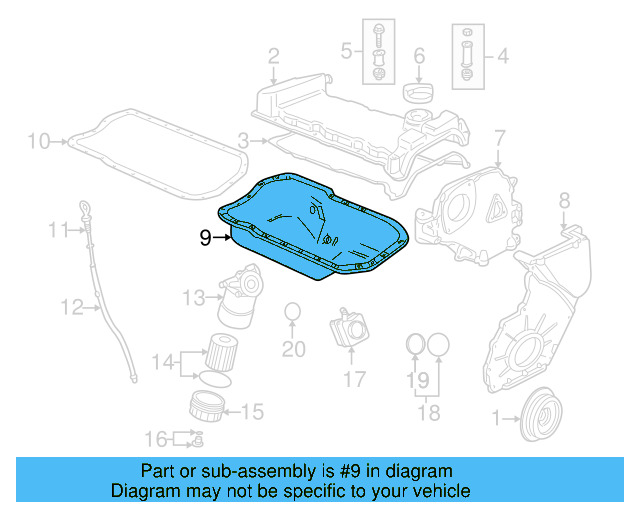 Oil Pan 022-103-601-HA - View 4