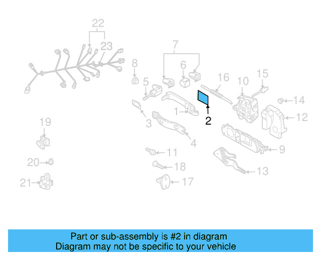 Door Shell Plug 7L0-837-111-B41 - View 12