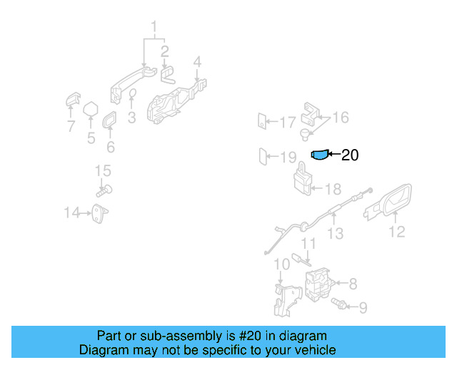 Door Check Cover 1K0-959-843-C - View 18