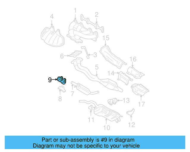 Front Muffler Clamp 357-253-141-A - View 59