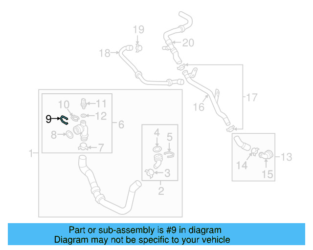 Upper Coupling Retainer Spring 1J0-121-142 - View 211
