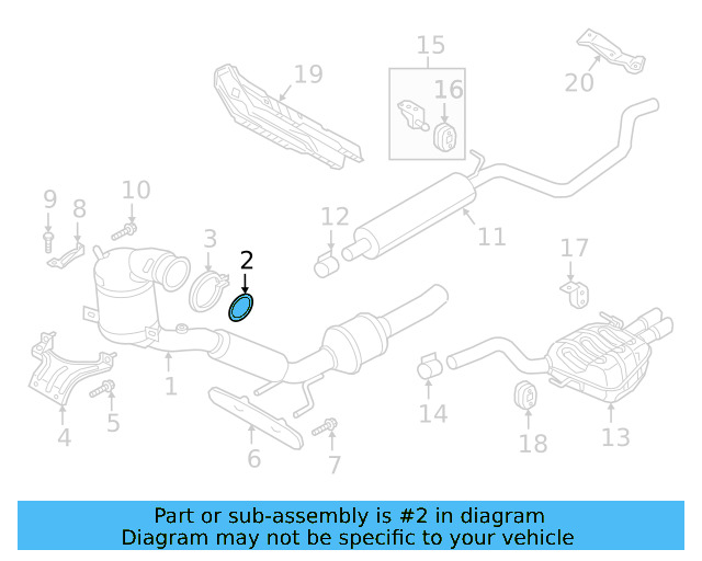 Converter & Pipe Gasket 5C0-253-115-A - View 19