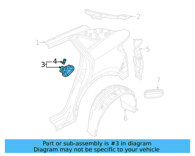Striker Plate 8V0-809-237 - View 3