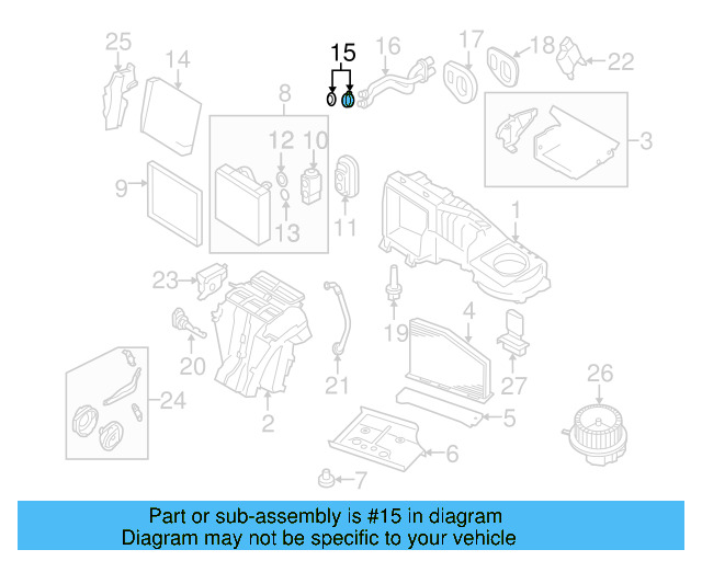 Heater Core Gasket Set 3C0-898-380 - View 35