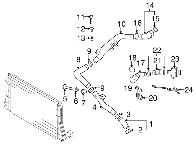 Air Pipe Bolt Assembly 3C0-145-830 - View 85