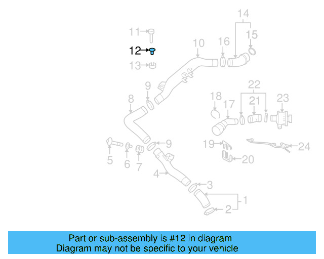Air Pipe Bolt Assembly 3C0-145-830 - View 12