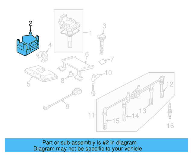 Ignition Coil 06A-905-097-A - View 8