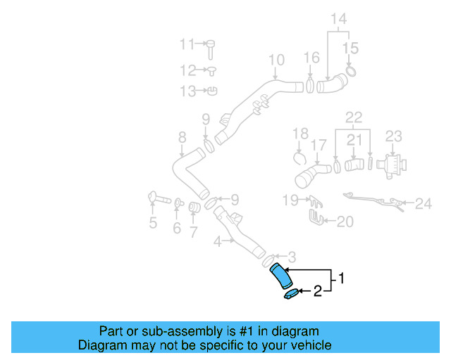 Connector Hose 1K0-145-845-C