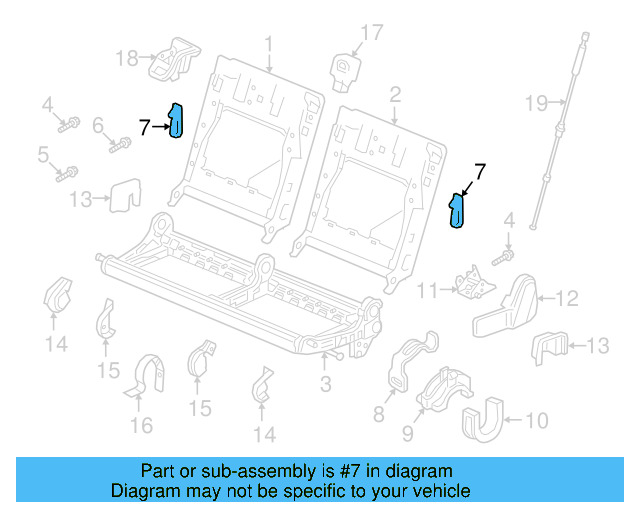 Seat Frame Strap 565-888-843 - View 3