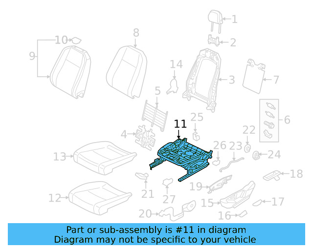 Cushion Frame 80A-881-105-G - View 12