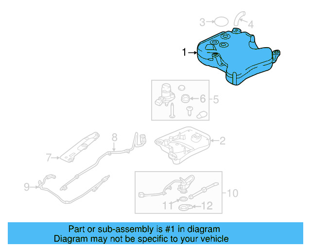 Tank 5C0-131-863-D - View 3