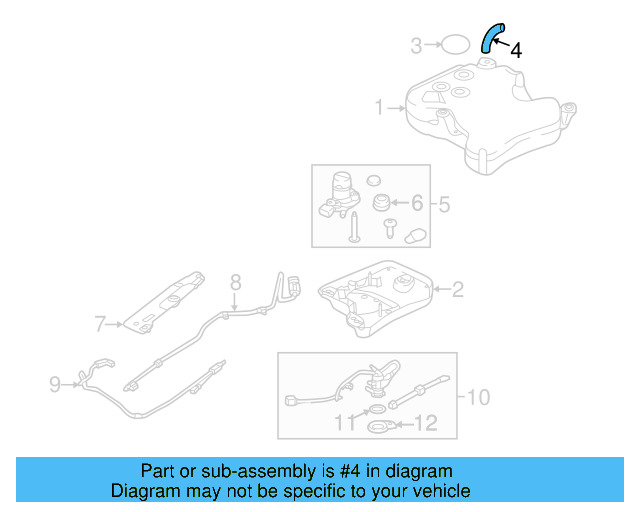 Filler Hose 5C0-131-965-B - View 3