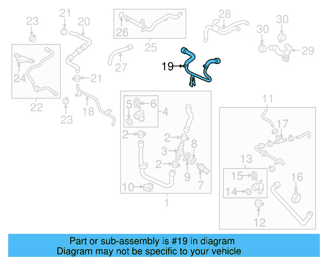 Hose & Tube Assembly 03L-122-157-E - View 22