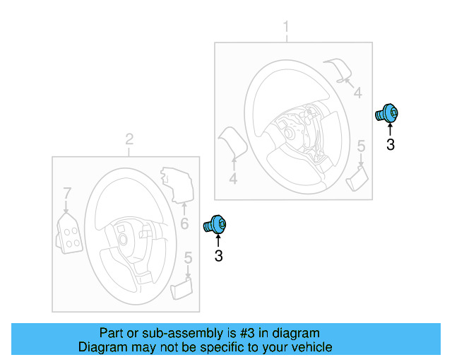Steering Wheel Bolt N-907-991-02 - View 60