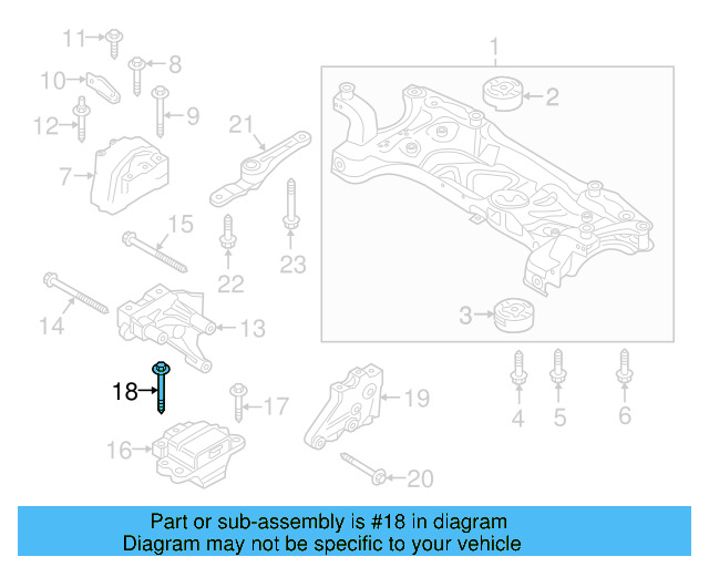Motor Mount Mount Bolt N-105-524-04 - View 90