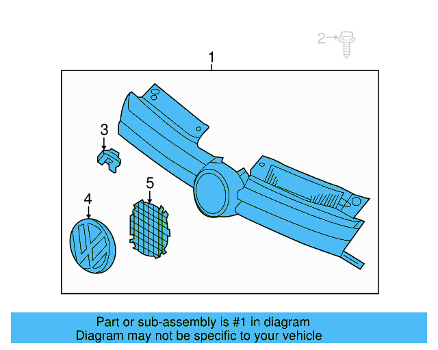 Grille 5K0-853-651-BF-041 - View 3
