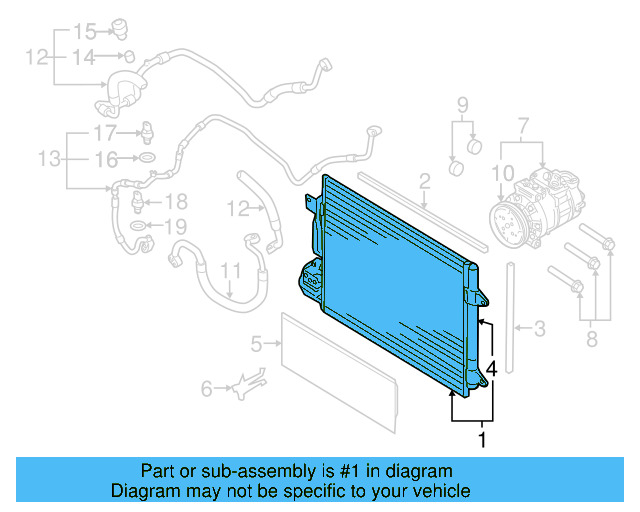 Upper Grille 1Q0-853-651-N-YAG