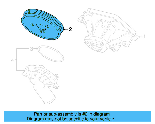 Pump Pulley 059-121-031-H - View 4
