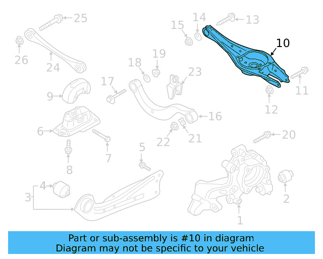 Lower Control Arm 3Q0-505-311-G - View 5