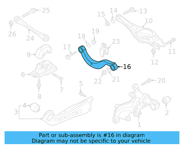 Upper Control Arm 5Q0-505-323-D - View 16