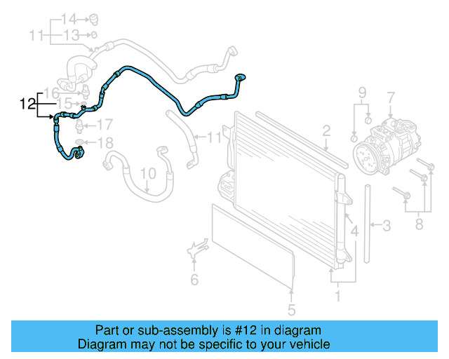 AC Hoses 1K0-820-743-FG - View 15