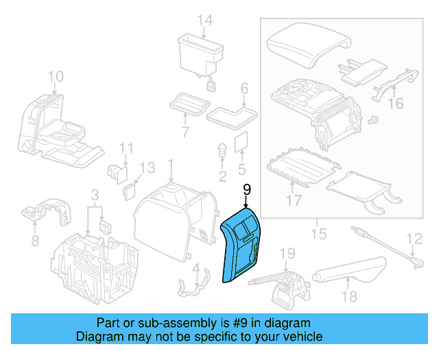 Console Trim Panel 1K0-863-289-C-82V - View 35