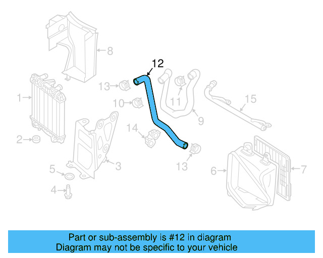 Outlet Hose 5Q0-121-051-K - View 16